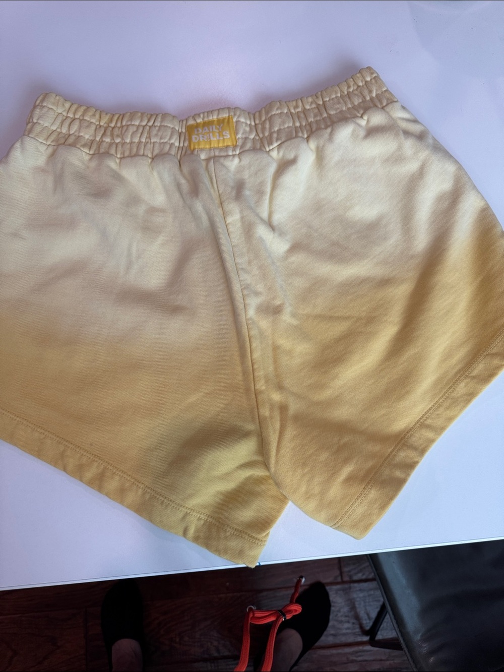 Daily Drills Pale Yellow Women’s Athletic Shorts